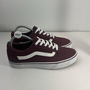 Vans Ward Womens Size 8.5 Burgundy Sneakers